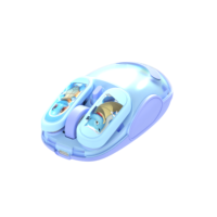 Logo personnalisé fabriqué en Chine Mini optique BT 2.4G souris sans fil Design coloré transparent du fabricant pour PC ordinateur portable