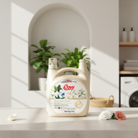 Covy 5kg Liquide Lessive Multi-Effets Parfum Camélia, Formule Douce Antistatique, Fort Pouvoir Décontaminant, Protection Couleurs, Grande Capacité