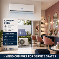Солнечный кондиционер PV Direct Drive 12000 BTU, гибридный инверторный настенный сплит-система для охлаждения и обогрева, DC 80-380В, AC 110-240В, CE RoHS