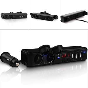 Cargador Universal 3 en 1 para asiento trasero de coche, 12V, 24V, Cargador rápido de coche, encendedor de cigarrillos LED, adaptador USB - Product Image 6