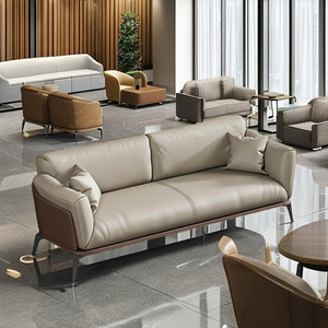 Sofá de Oficina de Tres Plazas, Simple y Moderno, <span class=keywords><strong>para</strong></span> Recepción, Negociación, Área de Descanso, Sala de Reuniones - Product Image 4