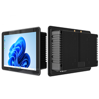 Ukuran penuh 12 I5/i7 komputer kasar Windows VESA terpasang di dinding RJ45 COM Panel industri PC monitor layar sentuh industri