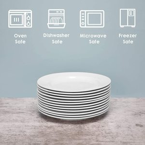 <span class=keywords><strong>Assiette</strong></span> Plate en céramique blanche de 7/8/9/10 pouces, vaisselle Plate en <span class=keywords><strong>porcelaine</strong></span>, ensembles d'assiettes à soupe, articles ménagers pour le Service de Restaurant 4 <span class=keywords><strong>ou</strong></span> 6 - Product Image 4