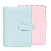 Carnet de budget A6 à couverture rigide en cuir PU, 100 feuilles, carnet hebdomadaire et mensuel