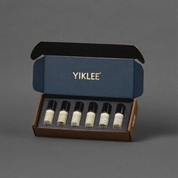 Correo corrugado para aerosoles de perfume de 1,5 ml-5ml y viales de aceite Cajas de regalo de papel negro 5ml X 10 piezas por caja Cajas de perfume personalizadas