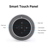 Purificateur d'air portable de petite taille pour la maison, logo personnalisé, OEM, HEPA, pour la pièce