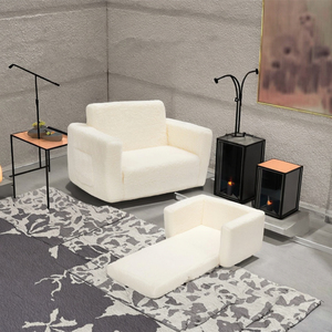 Dreamy Doodle Fold-Flat Foam Sofá Cama portátil de felpa para citas de juegos y hoteles Características de seguridad diseñadas por los padres - Product Image 3