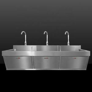 حوض غسل بمحطات للمستشفيات، حوض غسل بمحطة من الفولاذ المقاوم للصدأ للعمليات الطبية والجراحية للبيع بالجملة من المصنع - Product Image 2