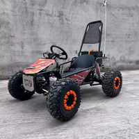 Go-Kart Buggy Électrique 1000W 48V20Ah avec Double Frein à Disque pour Enfants et Adultes, Extérieur, Vitesse 0-35km/h, Autonomie 30-40km