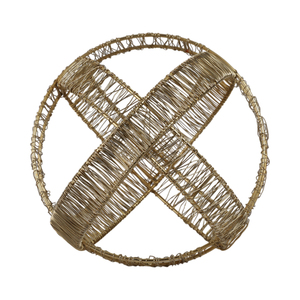 Ornamento in metallo intrecciato, sfera decorativa, scultura per la casa, l'ufficio, il bagno, elemento decorativo per interni. - Product Image 2