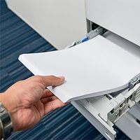 Papier copie A4 100% luminosité, 80 g/m², 500 feuilles par rame, 5 rames par boîte, couleur blanche