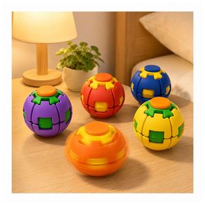 Factory Bulk Rotating Gear Globe Press Action Fidget <b>Toy</b> Quiet Pocket Decompression Gift Kids Adults Export Set - Product Image 5