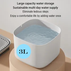 Dispensador de Agua Automático para Mascotas, Moderno, de Gran Capacidad, Ecológico, Funciona con Batería, de Plástico, con Bomba Silenciosa y Filtro LM - Product Image 6
