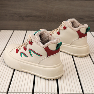 Zapatos Casuales de Mujer con Cordones, Impermeables, Cálidos, con Suela Gruesa y Elevada, de Media Pantorrilla, con Forro de Terciopelo, Novedad Otoño-Invierno 2026 - Product Image 6