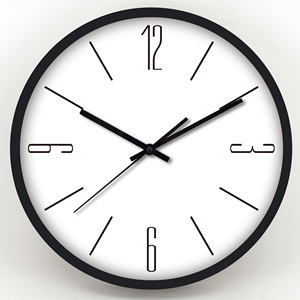 Simple Style <b>Plastic</b> Quartz Wall Clock Round with Custom logo Easy to Read for Living Room Office School Home Decoration - Product Image 2