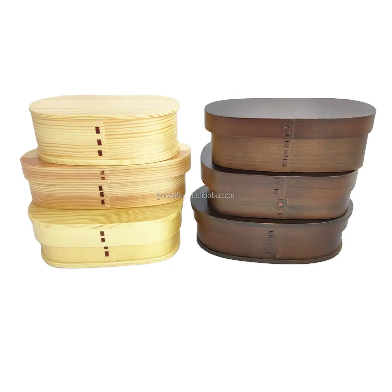 Kotak makan siang Bento kayu multifungsi, rak penyimpanan kanvas dan sedotan untuk rumah atau kamar mandi, rak penyimpanan pakaian