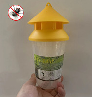 Hete Aanbieding Plastic Vliegenvangerfles, Hangende Gele Fruitvliegvanger, Perfect voor Tuin, Boerderij & Kippenhok