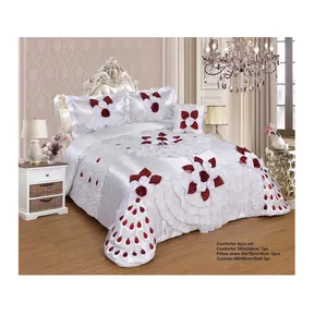 ผ้าคลุมเตียงขนาดควีนไซส์,ผ้าคลุมเตียงแบบเย็บติดกันทำจากโพลีเอสเตอร์เหมาะกับเตียงขนาดคิงและควีนไซส์