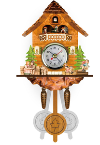 Trực Tuyến Hot Bán Hot Sản Phẩm Sống Rothermos Cuckoo Đồng Hồ Treo Tường Im Lặng Cuckoo Thời Gian Báo Động Đồng Hồ Điện Phòng Khách - Product Image 2