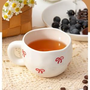 Tasse à café en céramique pour couple coréen, boîte cadeau, mug, tasse en céramique de haute valeur, rêve, nœud - Product Image 2