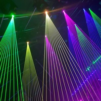 DMX Intelligenter Moving Head Laser 10W Laserlicht Vollfarbiges RGB-Show-System Feuerwerk RGB-Laserprojektor Bühnenlicht