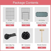 Personnalisé intérieur extérieur portable en fil métallique parc pour petits animaux parc pour animaux de compagnie cage pour cochons d'inde chiot stylo de jeu lapin parc