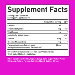 Good Price Blueberry Taste Vegan Creatine Monohydrate Gummies Sport <b>Supplements</b> Halal 5000mg Creatine Gummies Muscle Recovery - Product Image 2