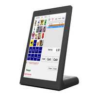 Kiosque LCD tactile capacitif Android IPS de type L noir et blanc RK3128 pour l'affichage numérique et la publicité sur PC