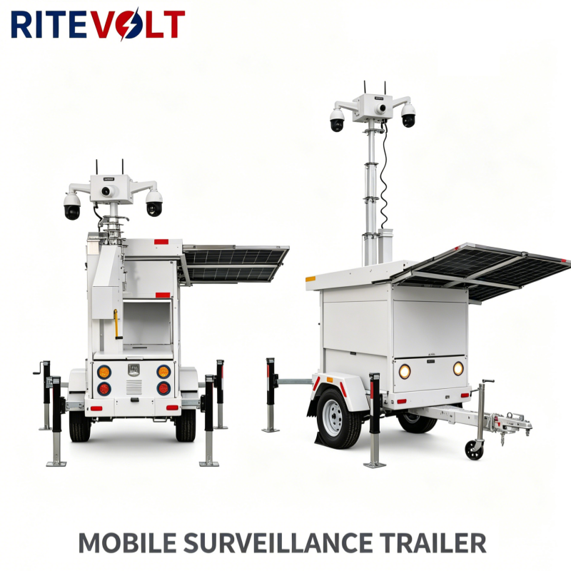 <strong>2026</strong> New Economic Solar Camera Trailer HD <strong>CCTV</strong> AI Security 6M Mast Durable Rustproof PTZ IP67 Waterproof Windproof Outdoor Use