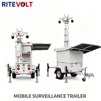 Nouvelle Caméra Solaire Économique 2026 sur Remorque, Surveillance HD CCTV IA, Mât 6M, Durable, Antirouille, PTZ, Étanche IP67, Résistante au Vent, Utilisation Extérieure