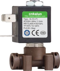Cnkalun Válvula solenoide de vapor de 24VDC, <span class=keywords><strong>2</strong></span> estaciones y <span class=keywords><strong>2</strong></span> vías, válvula de agua de cierre normal para cafetera - Product Image 2