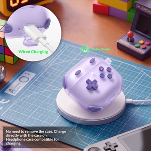 Funda Protectora Compatible con 4 Auriculares, Estilo Gaming, Silicona de Gel Transparente, Diseño de Dibujos Animados - Product Image 3