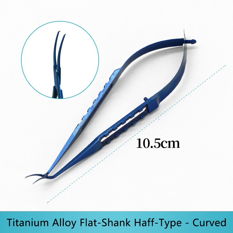 Titanium Alloy Flat-Shank Half-Moon Curved