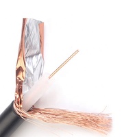 Fio de cobre de pvc 75 ohm, preço coaxial do cabo para vigilância de vídeo rg59 rg58 fios e cabos de comunicação