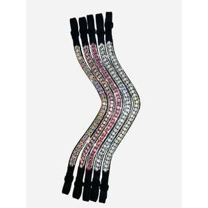 บราวน์หนังคริสตัลสีทองสำหรับม้าสั่งทำจากผู้ผลิตอินเดีย - Product Image 3