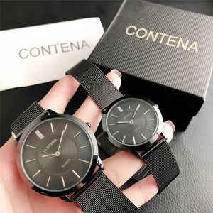 <span class=keywords><strong>Orologio</strong></span> al Quarzo con Cinturino in Rete di Acciaio Inossidabile <span class=keywords><strong>Nero</strong></span>, per Uomo e <span class=keywords><strong>Donna</strong></span>, Personalizzabile con Logo, Regalo di Moda - Product Image 1