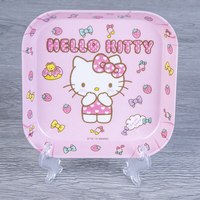 Assiettes carrées en mélamine personnalisables à imprimé animalier de dessin animé pour enfants, pour la maison, l'usage quotidien, les repas des enfants, les réunions de famille