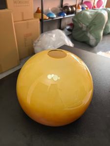 Pantalla de lámpara nórdica de acrílico con diseño de pomelo, estilo Bauhaus, pantalla de lámpara hemisférica con efecto de puesta de sol - Product Image 6