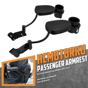 Accoudoirs arrière réglables pour passager de moto, repose-bras pour Honda Goldwing GL1800 <span class=keywords><strong>Gold</strong></span> <span class=keywords><strong>Wing</strong></span> <span class=keywords><strong>GL</strong></span> <span class=keywords><strong>1800</strong></span> 2001-15 2016 2017 - Product Image 2