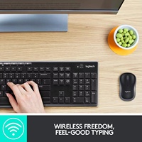 Teclado y Ratón Inalámbricos para Juegos MK270, RGB, Resistentes al Agua, Mini, Ergonómicos, en Ruso
