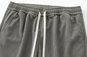 Pantalones de pana minimalistas japoneses, informales, de pierna recta, con caída fluida, forro de felpa, impermeables, térmicos, unisex, para invierno, estilo relajado. - Product Image 4