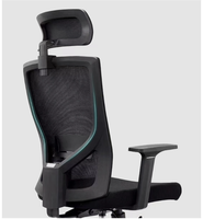 Chaise d'appoint en tissu de belles couleurs personnalisées de couleur noire fauteuil pivotant à base inclinable en douceur avec appuie-tête chaise de bureau