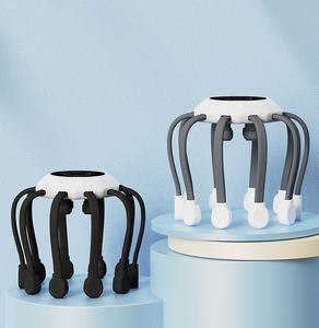 Masseur de tête électrique populaire à 360 degrés, vibrant, 10 <span class=keywords><strong>doigts</strong></span> en silicone, pour soulager le stress, machine de massage du cuir chevel, griffe de pieuvre électrique - Product Image 2