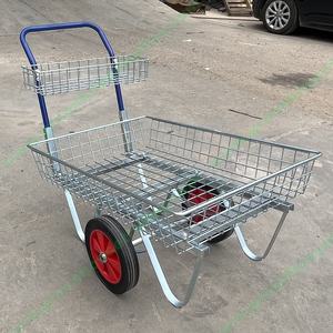 बागवानी उपयोग के लिए दो पहिया गैल्वेनाइज्ड गार्डन सेंटर ट्रक हैंड कार्ट - Product Image 3