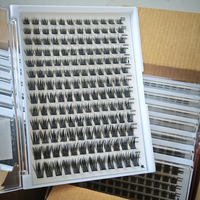 Prix usine boîtes personnalisées 8-16MM cils de segment auto-adhésifs 0.07mm Kit de grappes de cils bricolage naturel appuyez sur les ventilateurs individuels