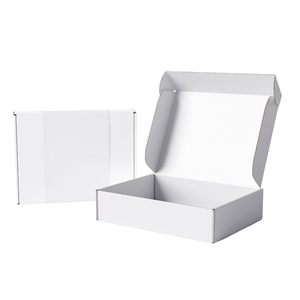 Custom White Corrugated Shipping Boxes Folding Gift Mailing Paper for Cheap Clothing Packaging with Your Own Logo Included - Product Image 2