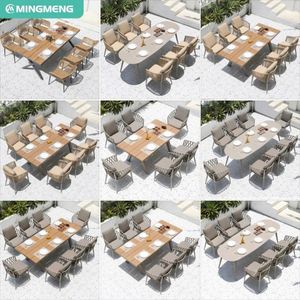 Mesa y sillas de bistró de cuerda tejida, juego de mesa de comedor de lujo para exteriores, juego de muebles de Patio exterior - Product Image 5