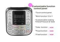 English Autocuiseur électrique intelligent haute pression en acier inoxydable pour US 110V UK European Standards Cross-Border E-Commerce