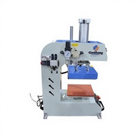 Machine de presse à chaud automatique mini pneumatique à poste unique pour étiquettes de vêtements avec impression par transfert thermique de petite surface