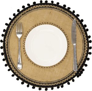 Set di Tovagliette di Lusso per Matrimoni, Moderne Tovagliette in Juta per Colazione e Cucina, Resistenti al Calore, Design Ispirato all'Estate - Product Image 4